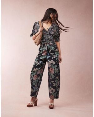 ASOS Barrel Leg Pants - Natural