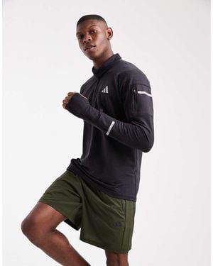 adidas Originals Adi365 Running Climawarm+ Half-Zip - Black