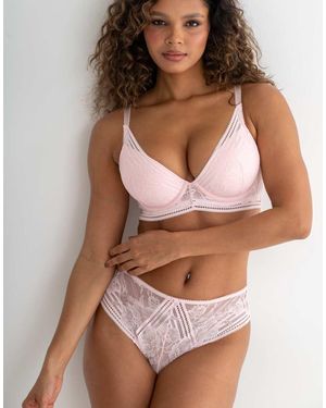 Pour Moi Taylor Lace Midi Brazilian Brief - Brown