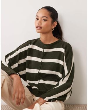 ASOS Gestrickter gestreifter pullover - Mehrfarbig