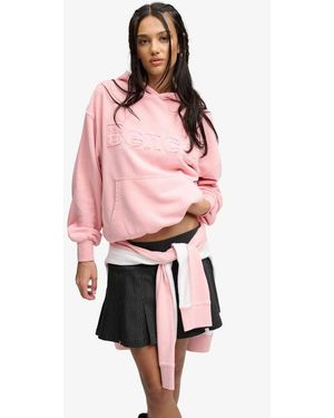 Bench x Superdry & Co Oversized Applique Hoodie - Pink