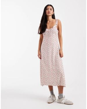 Cotton On Layla Frill Midi Dress - Pink