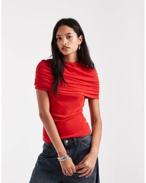 Vero Moda Cape Detail Top - Red