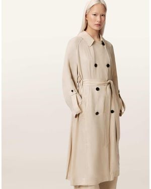 AllSaints Gabardina Blanco Pergamino Lizie De - Neutro