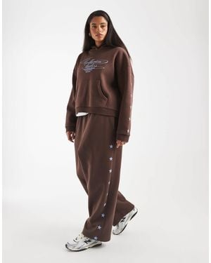 Collusion Plus Star Logo sweatpants Co-ord - Brown