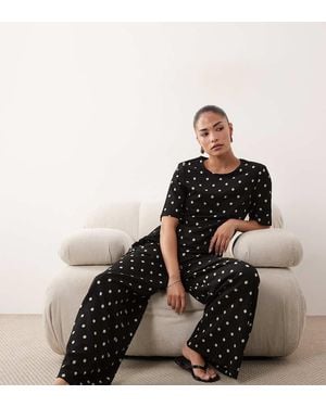JDY Petite Loose Trousers Co-ord - Black