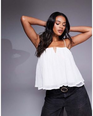 River Island Pleated Cami Top - Grey