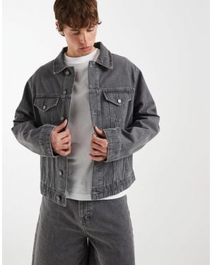 ASOS Circular Design Collection Denim Trucker Jacket - Gray