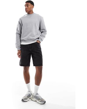 Pull&Bear baggy Fit Denim Short - Grey