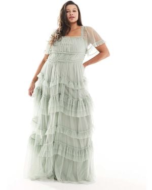 Anaya Plus – brautjungfernkleider – auffälliges maxikleid - Weiß
