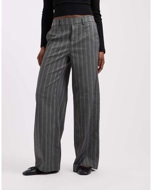 Object Wide Leg Tailored Trouser - Black