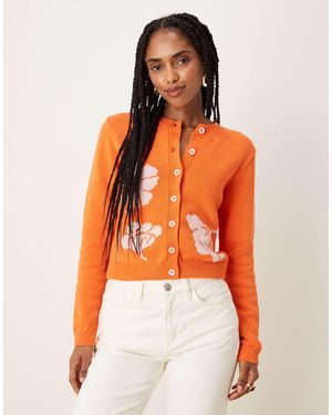 ASOS – strickjacke - Orange