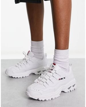 Skechers – skx energy – leder-sneaker - Weiß