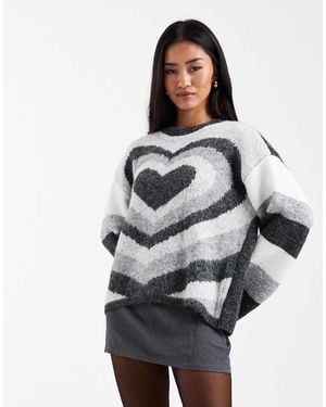 Pieces – pullover - Grau