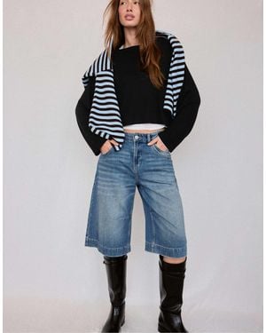 Stradivarius Pullover mit raglanärmeln - Blau