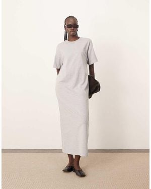 ARRANGE Premium Heavyweight T Shirt Midi Dress - Natural
