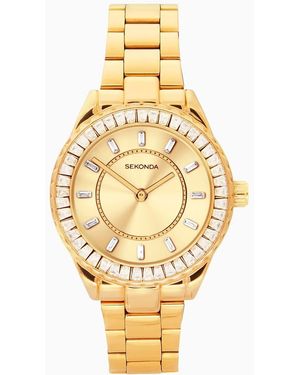 Sekonda Margot 34Mm Round Analogue Watch - Metallic