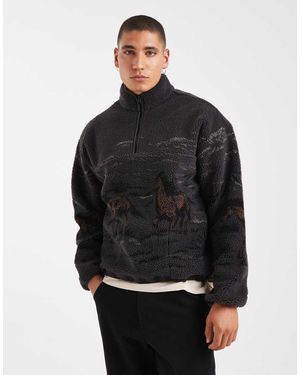 Levi's Idyllwild Sherpa Pullover Fleece - Black