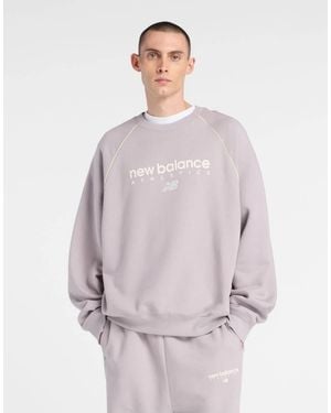 New Balance Trackside Fleece Crew - Grey