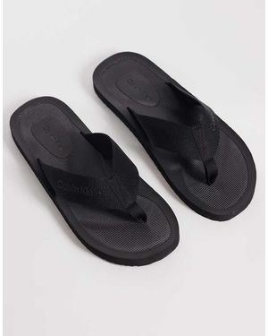 Calvin Klein Teenslippers - Zwart