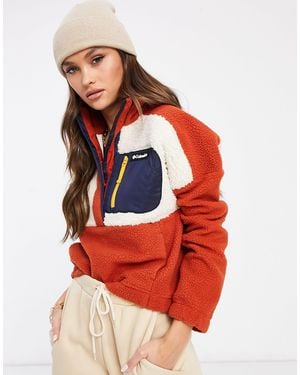 Columbia Lodge Sherpa Pullover Fleece - Orange