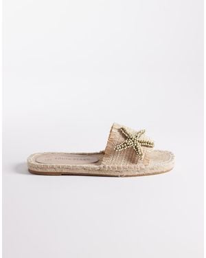 South Beach Starfish Strap Sandals - White