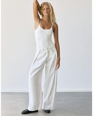 Pull&Bear – body aus polyamid - Weiß