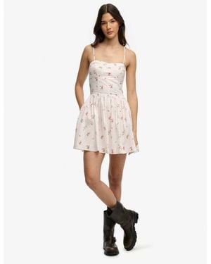 Superdry Corset Cami Mini Dress - White