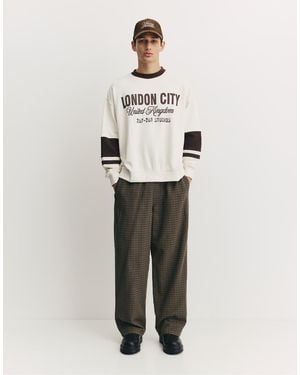 Pull&Bear Checked joggers - Grey