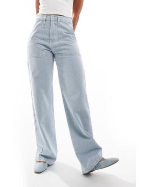 Don't Think Twice Dtt Wide Leg Jeans - Blue