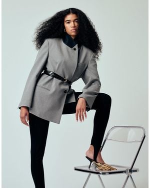 ASOS – schmaler, zweilagiger taillengürtel - Grau