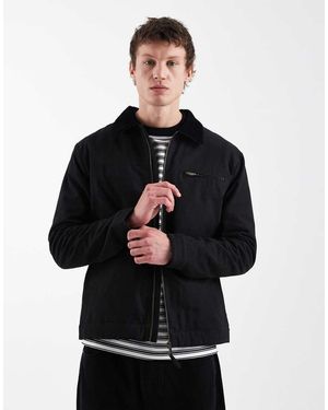 Threadbare Jack Van Canvas Met Rits Aan De Voorkant - Zwart