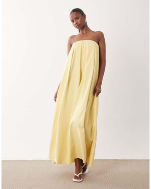 ASOS Strapless Maxi Dress - Natural
