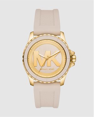 Michael Kors Everest Three-Hand Silicone Watch - Natural