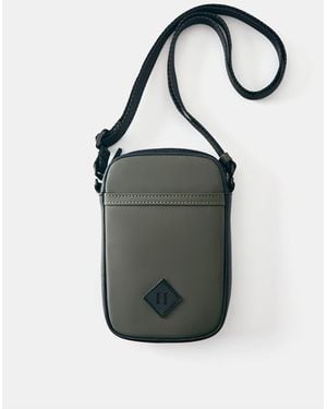 Pull&Bear Borsa A Tracolla Gommata Color Cachi - Grigio