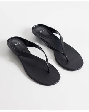 Mango – sandaletten aus 100% leder - Blau
