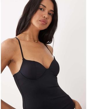 Gina Tricot Soft Shaping Tank Top - Black