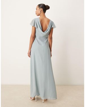 ANAYA Cowl Back Maxi Dress - White