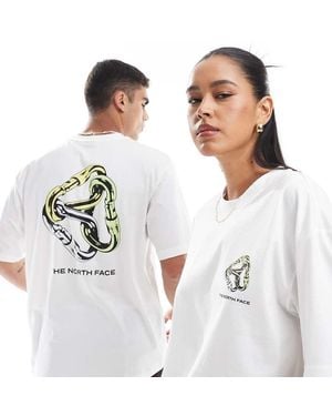 The North Face Interlock Carabiner Backprint Oversized T-shirt - White