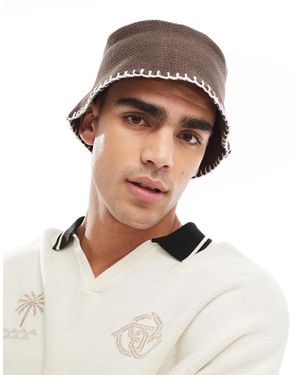 ASOS – gestrickter anglerhut - Braun