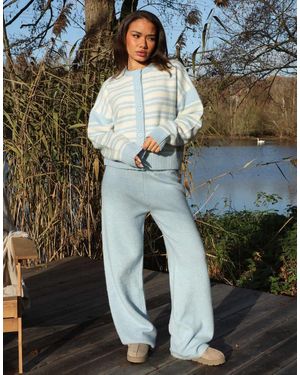 SIMMI Luci Fluffy Knit Trousers - Green