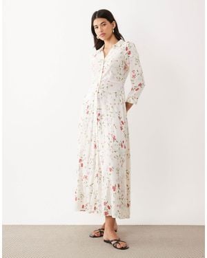 Y.A.S Maxi Shirt Dress - Natural