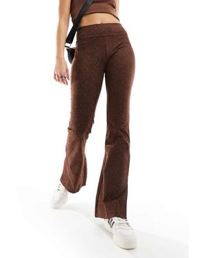 Fila Leggings Marroni A Zampa - Marrone