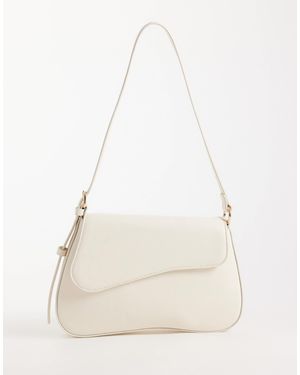 ASOS Asymmetric Flap Shoulder Bag - Natural