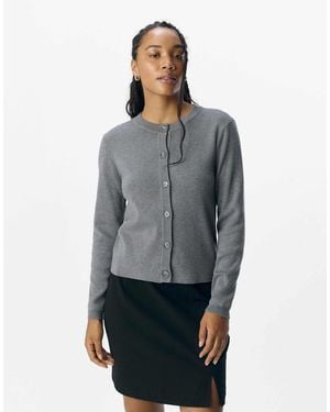Object – strickjacke - Grau