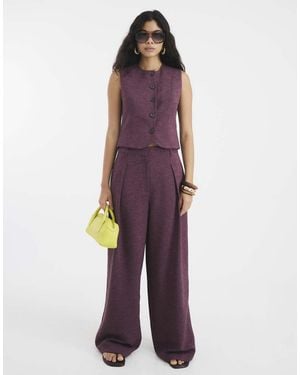 River Island Wide Leg Trousers - Purple