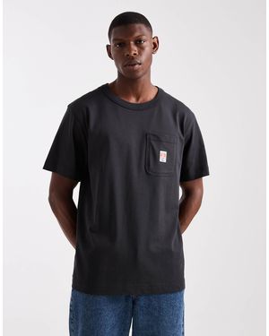 Wrangler – casey jones – workwear-t-shirt - Blau