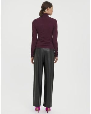Vero Moda Glory Ribbed Roll Neck Knitted Jumper - Purple