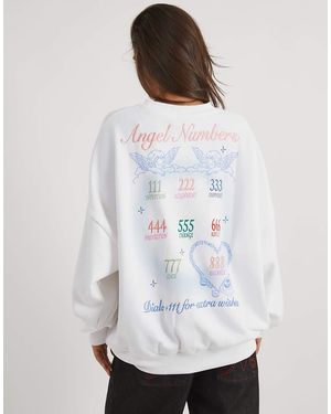 Skinnydip London Angel Numbers Sweatshirt - White