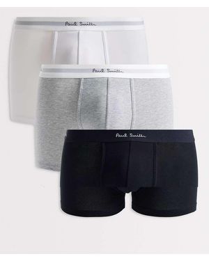 Paul Smith Pack De 3 Calzoncillos De Varios Colores Lisos De - Blanco